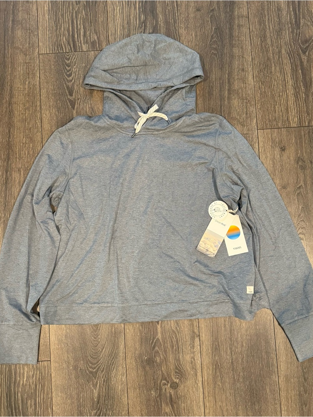 Vuori Halo Essential Hoodie in Mallorca Heather